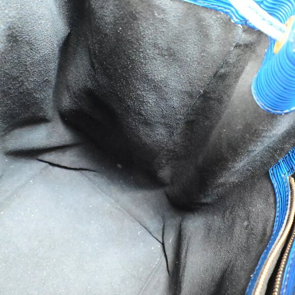 LOUIS VUITTON Noe GM Drawstring Shoulder Bag Epi Leather Blue - Picture 14 of 16